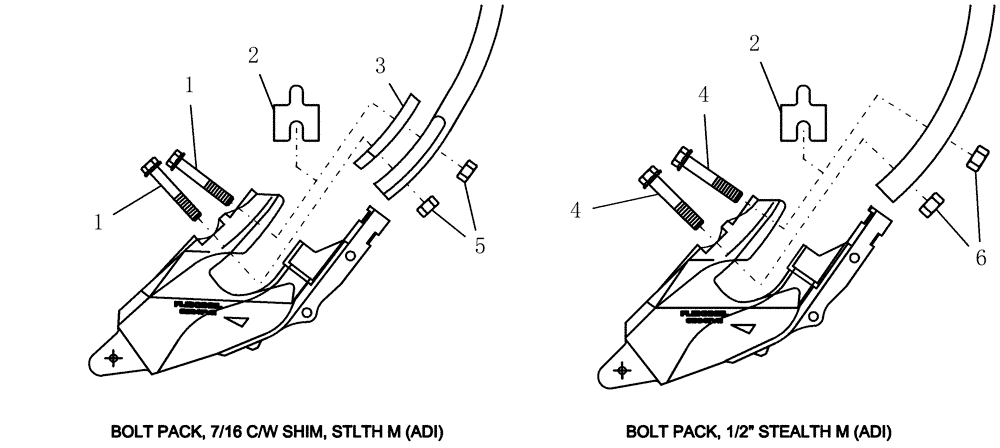 Схема запчастей Case IH 400 - (75.200.56) - MOUNTING HARDWARE FOR STEALTH OPENERS (75) - SOIL PREPARATION