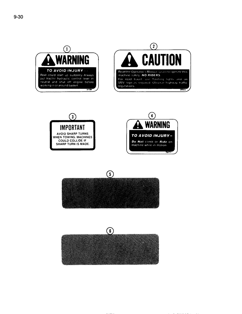 Схема запчастей Case IH 860 - (9-30) - DECALS, SAFETY (09) - CHASSIS