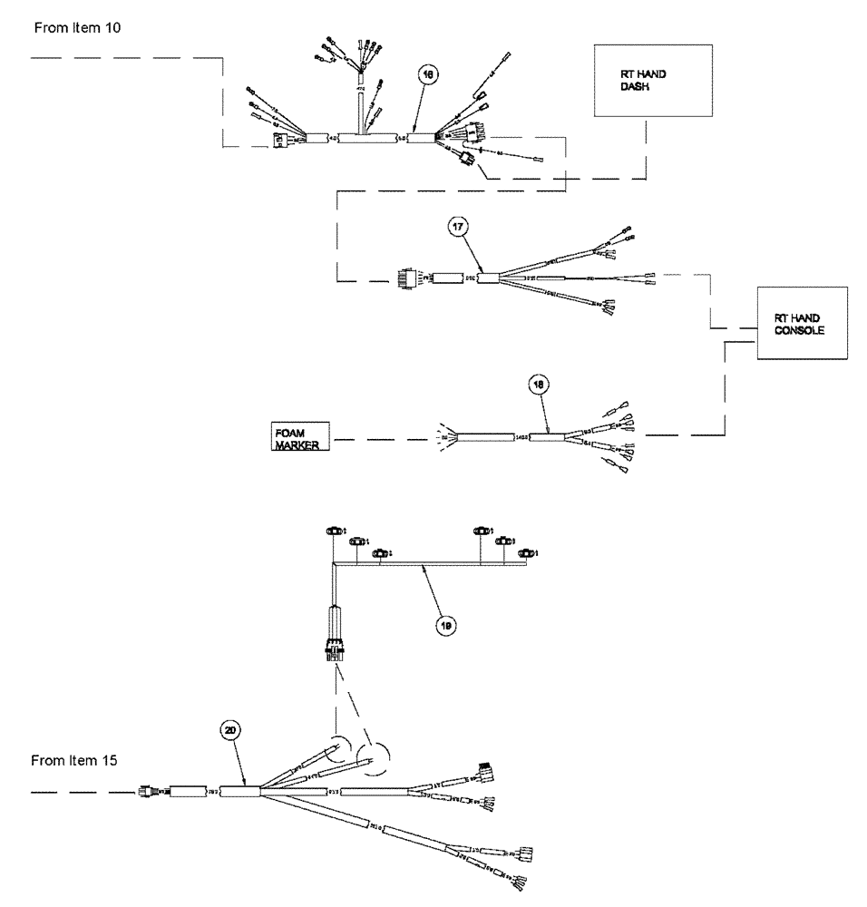 Схема запчастей Case IH 4375 - (08-001[03]) - MAIN ELECTRICAL HARNESSES (06) - ELECTRICAL