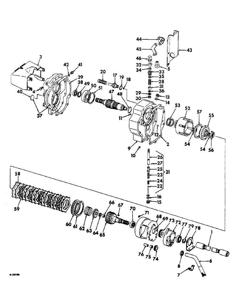 Схема запчастей Case IH 806 - (B-18) - POWER TRAIN, INDEPENDENT POWER TAKE-OFF, SINGLE SPEED (03) - POWER TRAIN