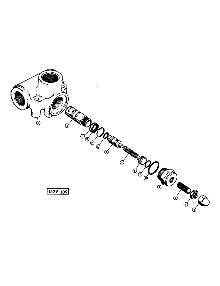 Схема запчастей Case IH 1529 - (059A) - DIFFERENTIAL RELIEF VALVE 