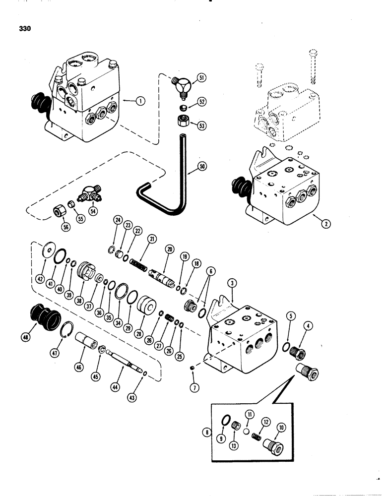 Схема запчастей Case IH 1070 - (0330) - A65720 POWER BRAKE VALVE (07) - BRAKES