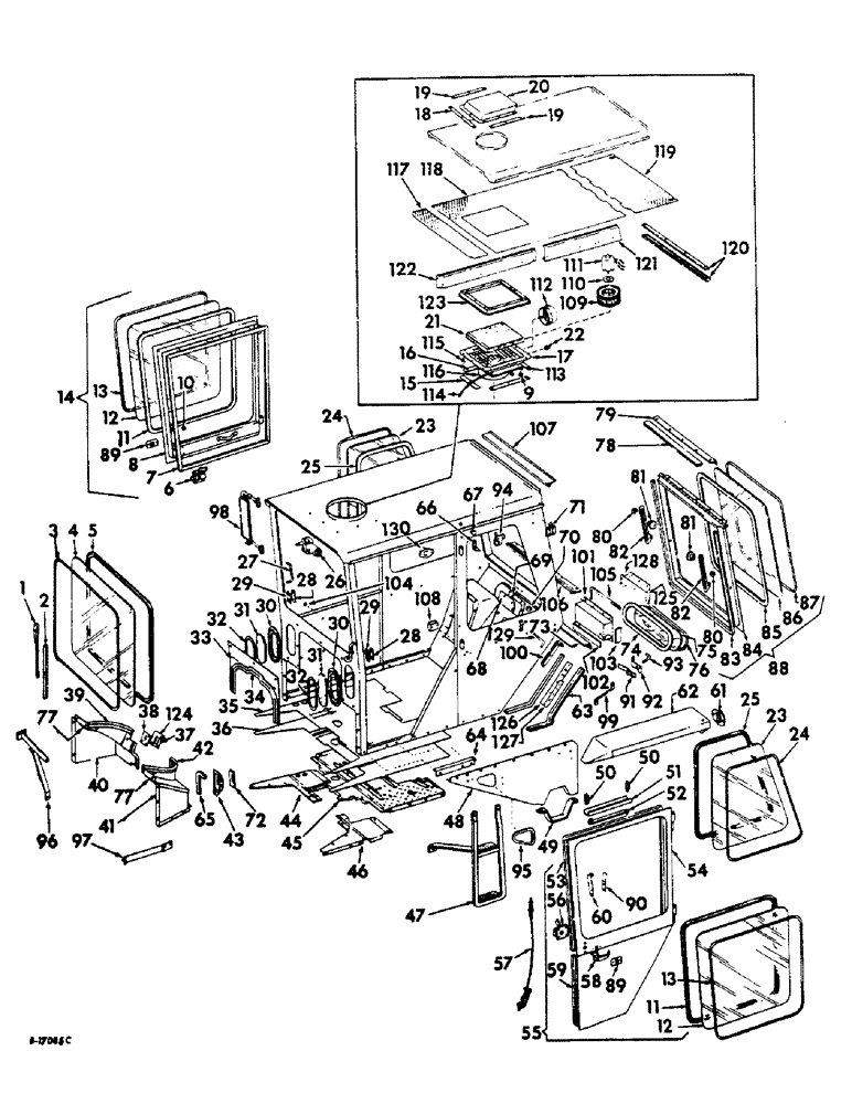 Схема запчастей Case IH 806 - (N-03) - PARTS ACCESSORIES AND ATTACHMENTS, TRACTOR CAB AND CONNECTIONS Accessories & Attachments