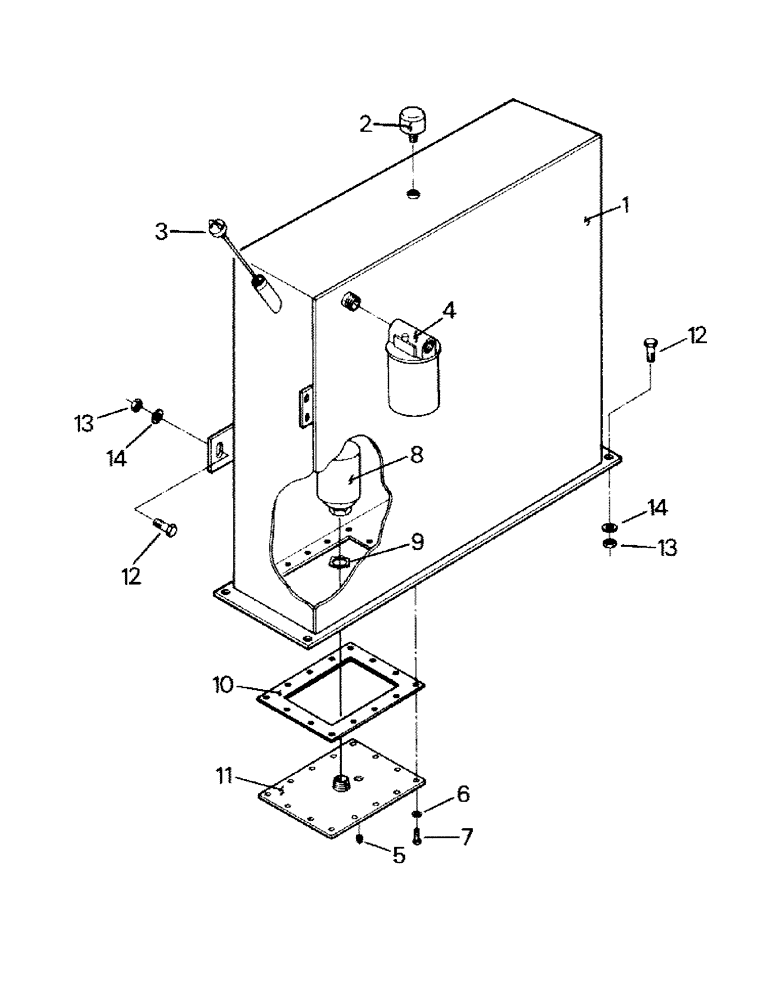 Схема запчастей Case IH ST450 - (08-06) - HYDRAULIC RESERVOIR (07) - HYDRAULICS
