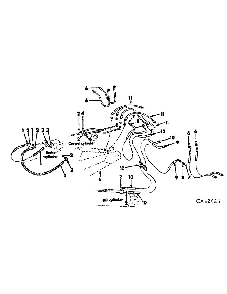 Схема запчастей Case IH 2500 - (10-46) - HYDRAULICS, HYDRAULIC CONNECTIONS, BASIC (07) - HYDRAULICS