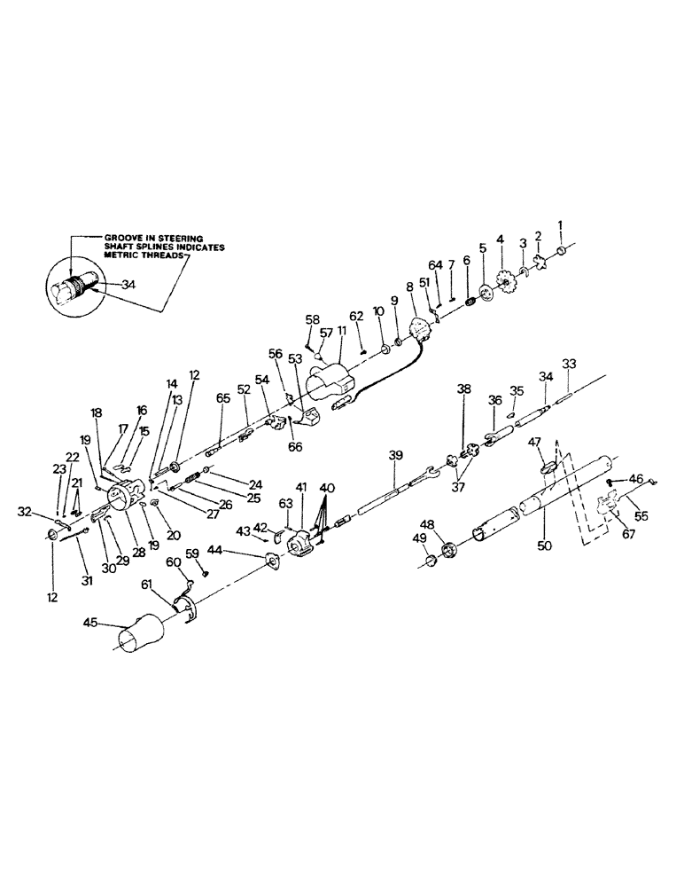 Схема запчастей Case IH STEIGER - (01-20) - STEERING COLUMN ASSEMBLY (10) - CAB