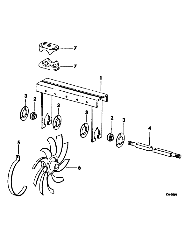 Схема запчастей Case IH 353 - (AT-15) - FOUR WHEEL TILLAGE, FOR UNITS A, B, G, H, J AND K 