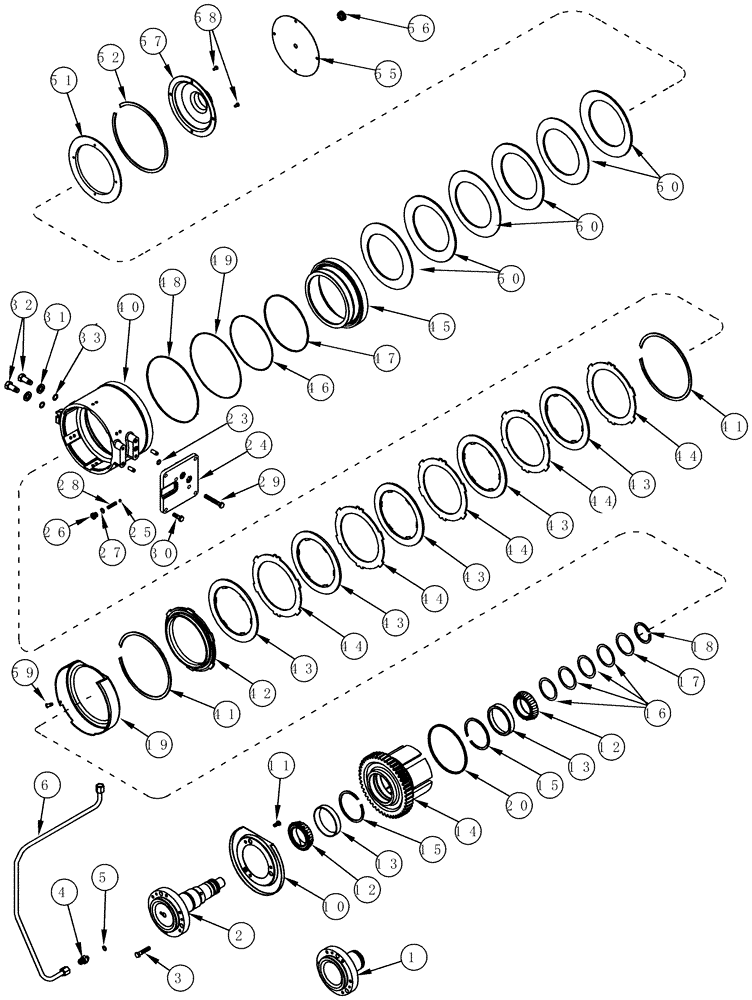 Схема запчастей Case IH MX210 - (07-08) - PARK BRAKE - BRAKE ASSEMBLY (07) - BRAKES