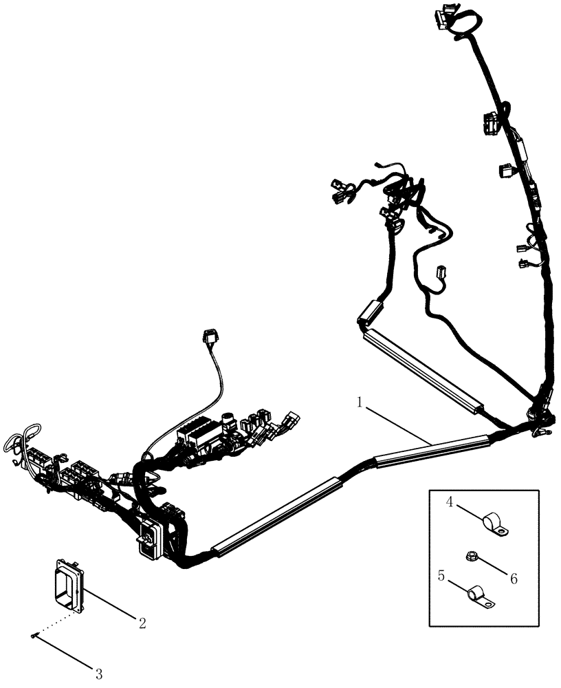 Схема запчастей Case IH MX230 - (04-07) - HARNESS - CAB (04) - ELECTRICAL SYSTEMS