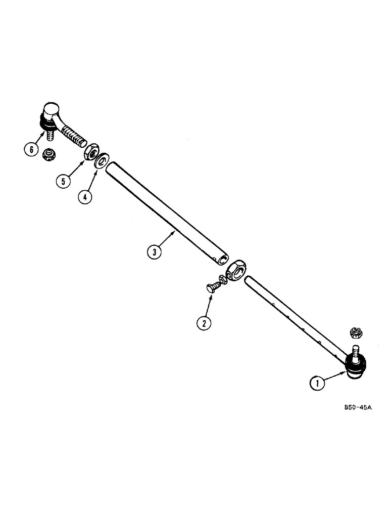 Схема запчастей Case IH 685 - (5-290) - ADJUSTABLE TIE ROD (05) - STEERING