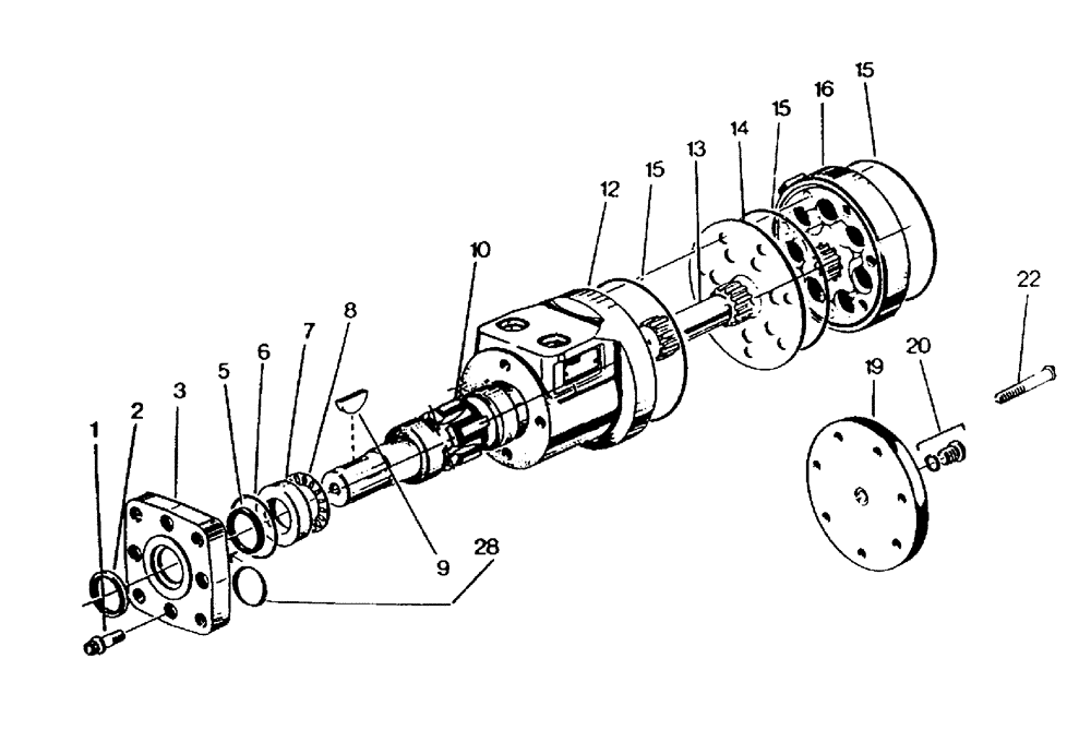 Схема запчастей Case IH 7700 - (B03.06[01]) - Hydraulic Motor {S Char-lynn: 22.6 cu.in.} (35) - HYDRAULIC SYSTEMS