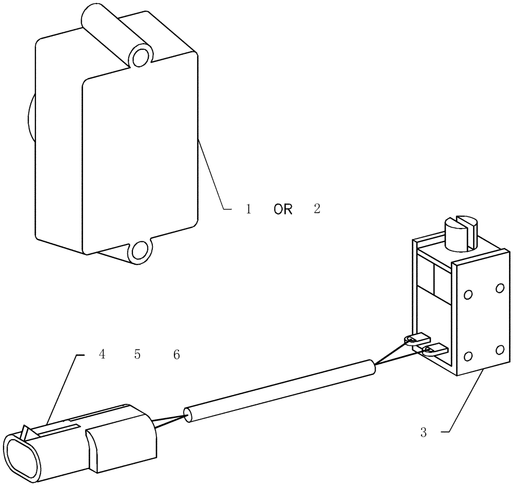 Схема запчастей Case IH ADX3380 - (A.50.A[07]) - CABLE TERMINATOR/CLUTCH SOLENOID A - Distribution Systems