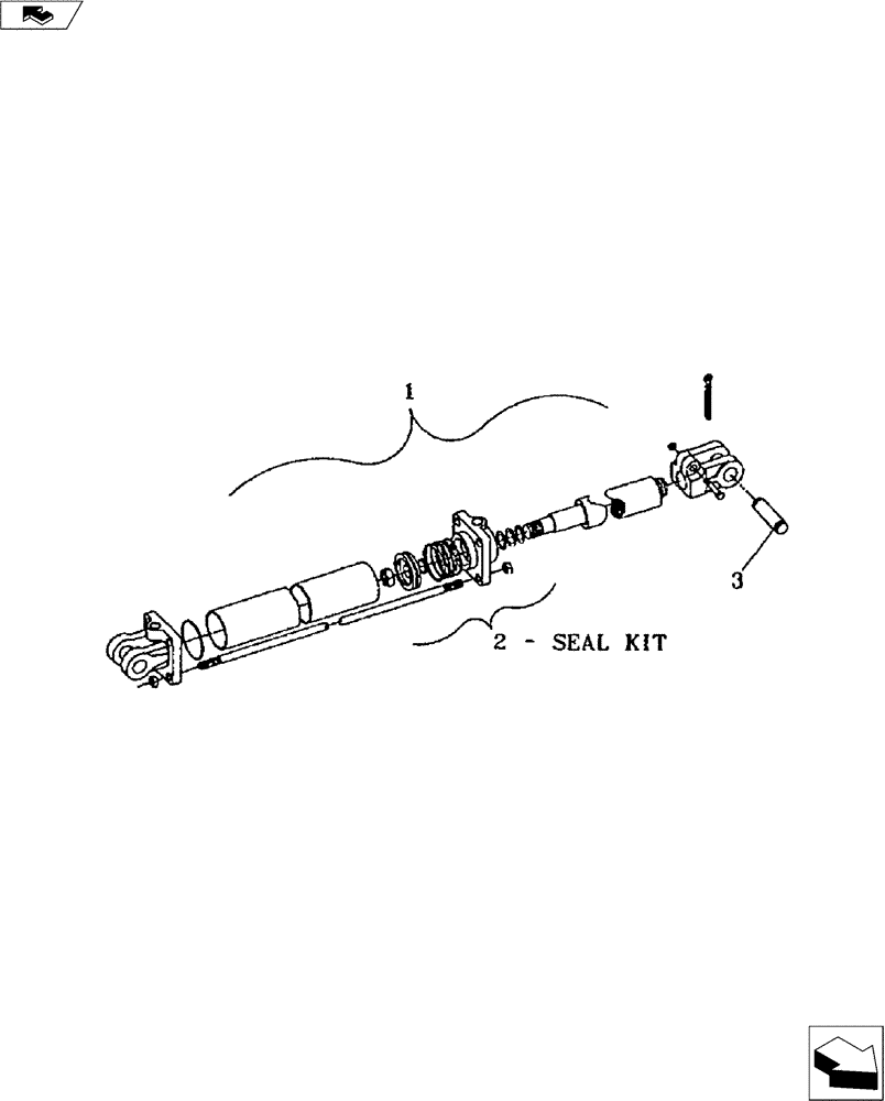 Схема запчастей Case IH 527 - (35.100.03) - HYDRAULIC CYLINDERS (35) - HYDRAULIC SYSTEMS