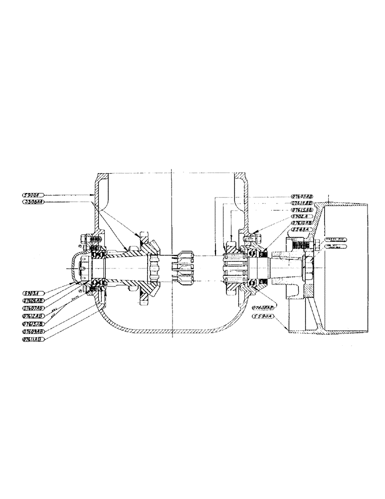 Схема запчастей Case IH DC-SERIES - (063) - BELT PULLEY SHAFT ASSEMBLY, TRACTOR NUMBER 4818099 AND AFTER (06) - POWER TRAIN