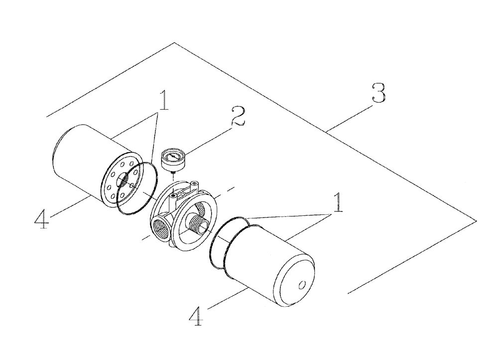 Схема запчастей Case IH AUSTOFT - (B07-01) - HYDRAULIC OIL FILTER Hydraulic Components & Circuits