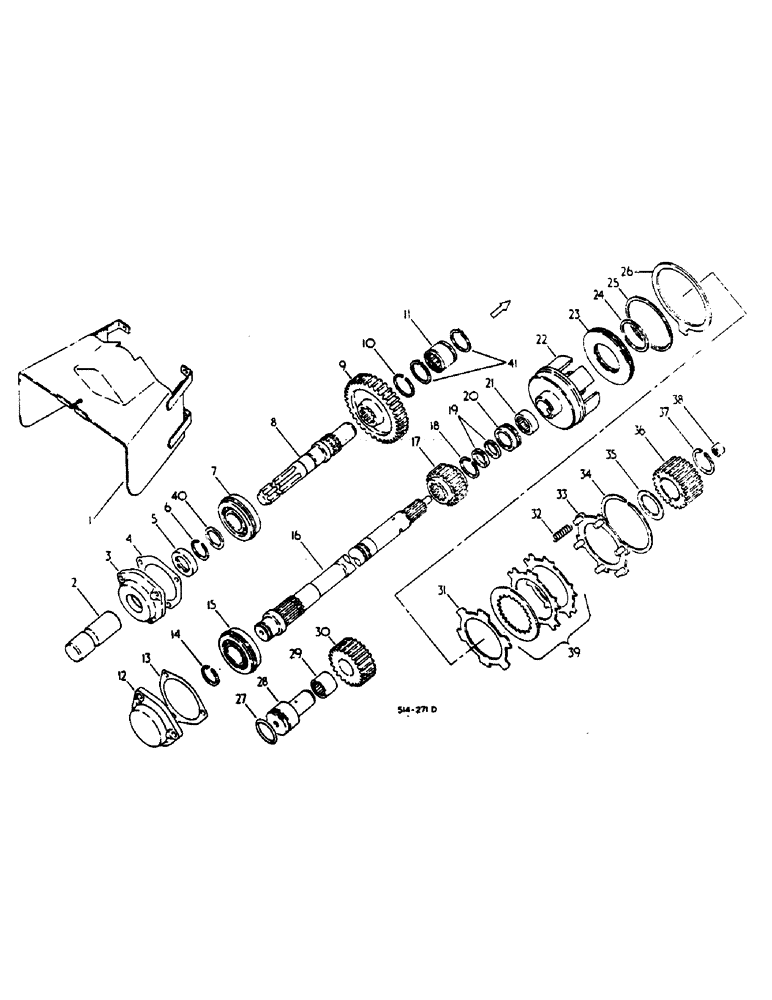 Схема запчастей Case IH HYDRO 84 - (07-35) - DRIVE TRAIN, INDEPENDENT POWER TAKE-OFF, SINGLE SPEED, UPPER OUTPUT SHAFT W/ PROVISION FOR SIDE PTO (04) - Drive Train