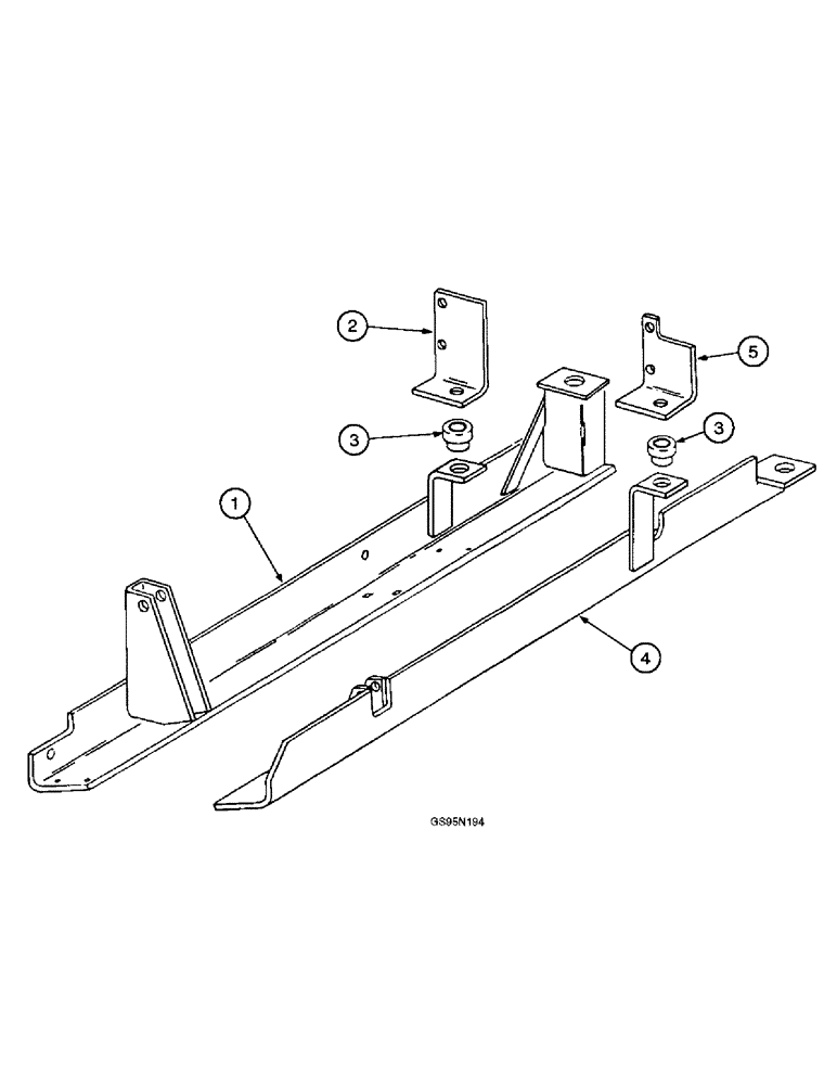 Схема запчастей Case IH DT-414 - (9C-90) - ENGINE RAILS, COMBINES WITH D-414 ENGINES AND SERIAL NUMBERS PRIOR TO 18001 