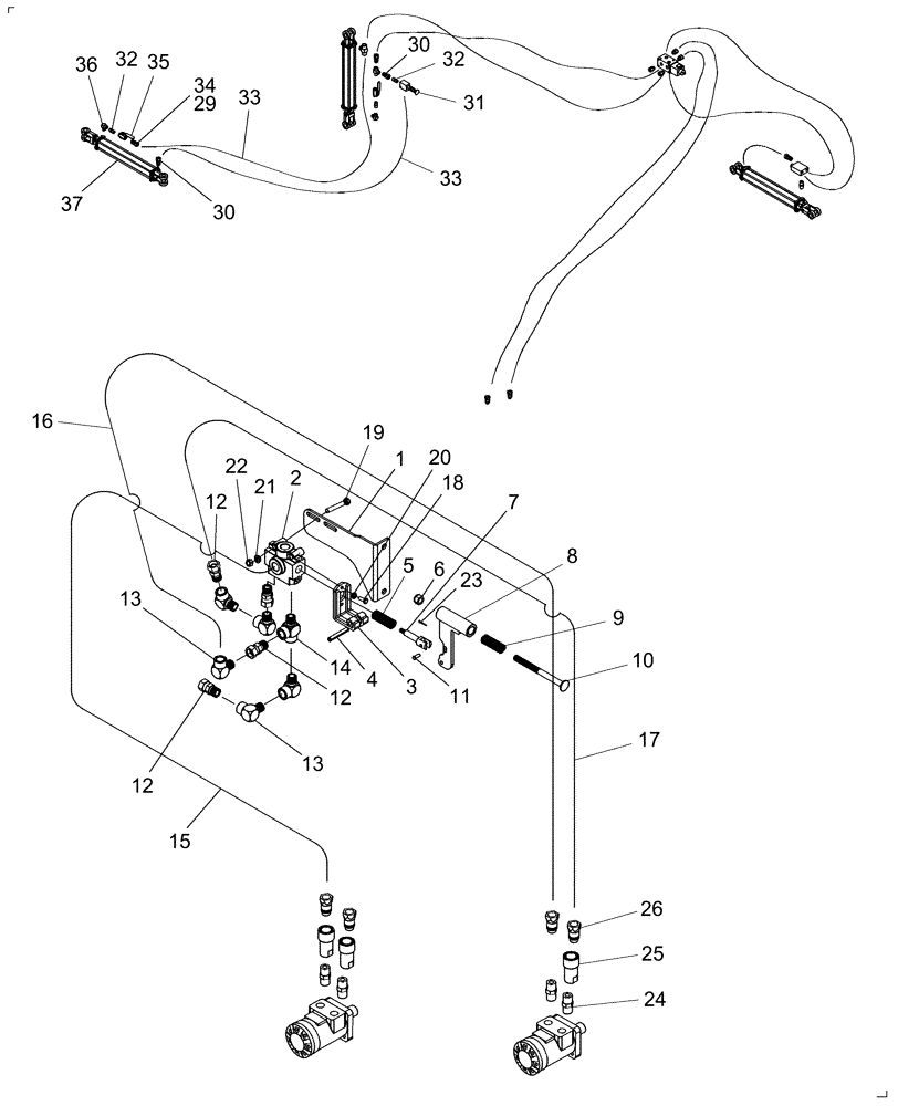 Схема запчастей Case IH CM212 - (35.560.06) - HYDRAULICS, EXTENSION (35) - HYDRAULIC SYSTEMS