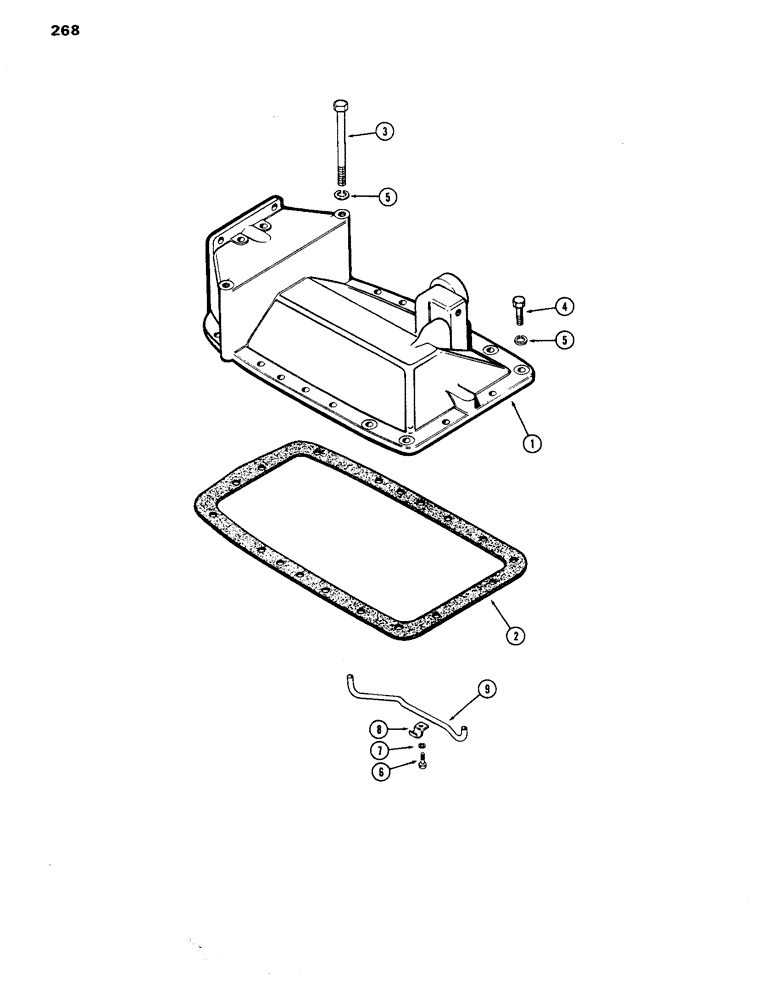 Схема запчастей Case IH 770 - (268) - TRANSMISSION REAR COVER & HYDRAULICS, USED W/OUT D.O.M. (08) - HYDRAULICS