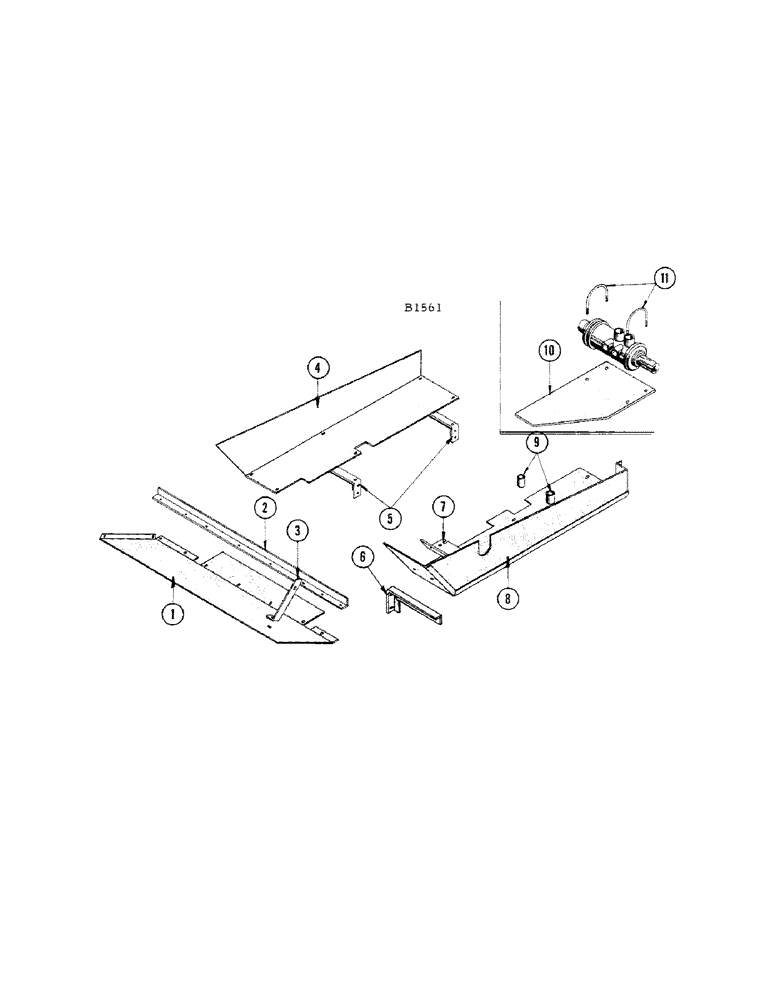 Схема запчастей Case IH 1010 - (058) - FAN TRASH SHIELD ATTACHMENT, FOR USE WITH SORGHUM ATTACHMENT (58) - ATTACHMENTS/HEADERS