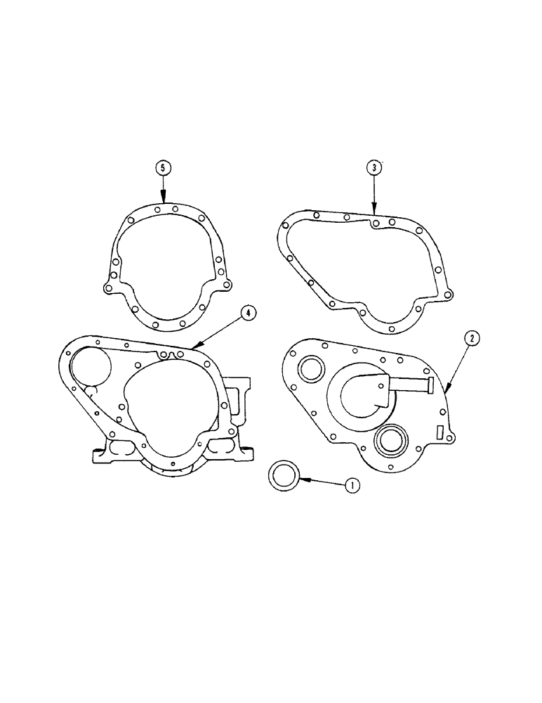 Схема запчастей Case IH 1010 - (322[A]) - MODEL GO 298 ENGINE, TIMING GEAR COVER (10) - ENGINE