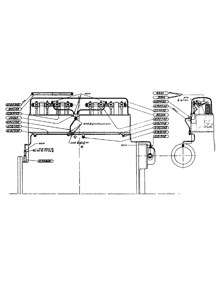 Схема запчастей Case IH LE - (15) - OILING SYSTEM FOR VALVE ROCKER ARMS AND GOVERNOR, VALVES, PUSH RODS AND CAMSHAFT 