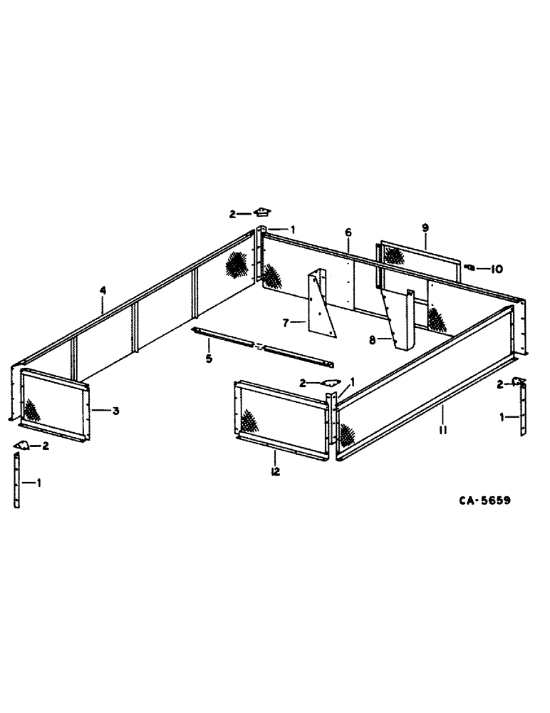 Схема запчастей Case IH 1480 - (26-05) - GRAIN TANK, GRAIN TANK EXTENSIONS, GRAIN, CORN AND RICE Grain Tank
