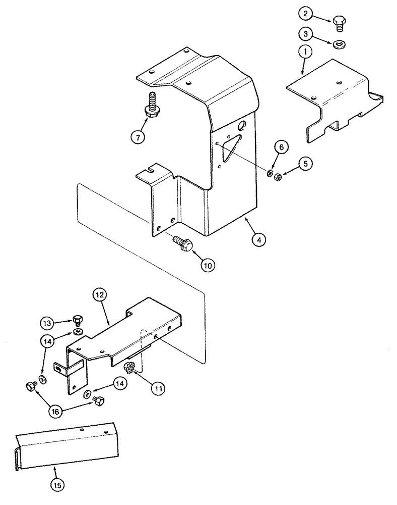 Схема запчастей Case IH 8950 - (2-020) - EXHAUST SYSTEM SHIELDS (02) - ENGINE