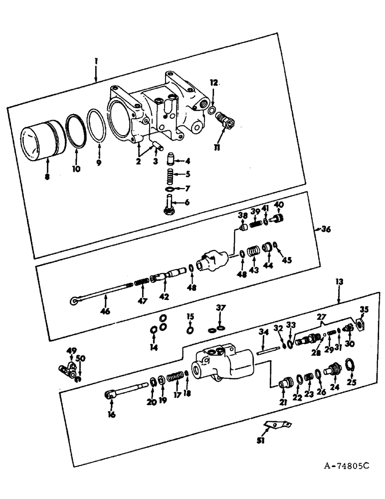 Схема запчастей Case IH 1568 - (10-31) - HYDRAULICS, DRAFT CONTROL CYLINDER AND VALVE (07) - HYDRAULICS