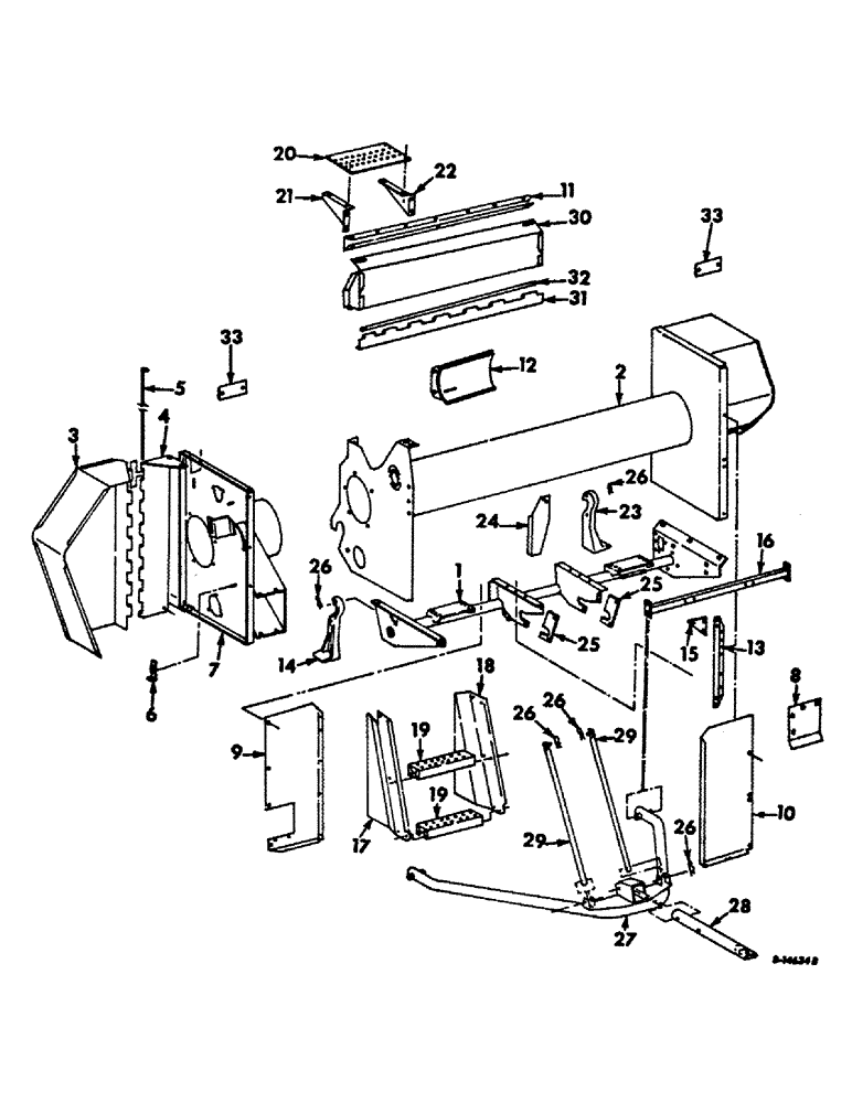 Схема запчастей Case IH 234 - (G-02) - GRINDER AND SHELLER UNITS, GRINDER FRAME AND STAND (58) - ATTACHMENTS/HEADERS
