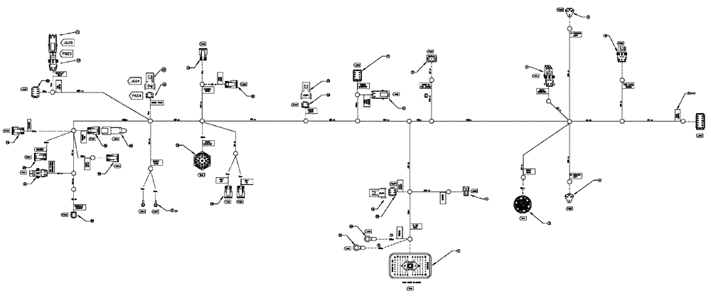 Схема запчастей Case IH SPX3320 - (12-007) - HARNESS, MAIN FRAME (06) - ELECTRICAL