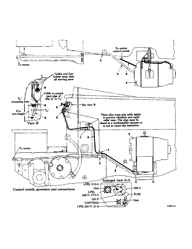Схема запчастей Case IH 400-SERIES - (459) - ATTACHMENTS, ELECTRALL, SPECIAL, CONTROL SWITCH, GENERATOR AND CONNECTIONS Attachments