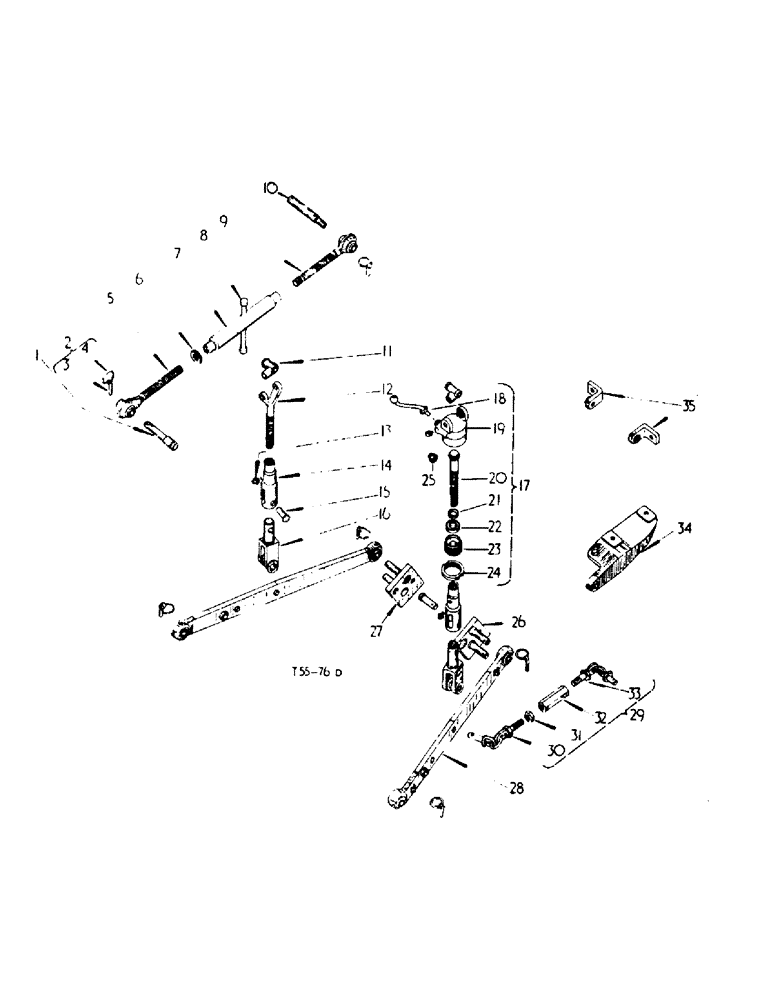 Схема запчастей Case IH 2300 - (6-07) - ATTACHMENTS, THREE POINT LINKAGE ATTACHMENT Attachments