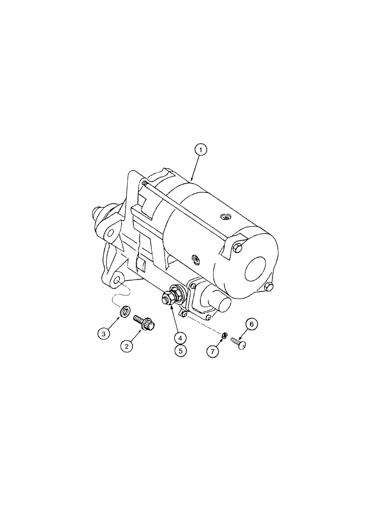 Схема запчастей Case IH MX200 - (04-15) - STARTER MOUNTING (04) - ELECTRICAL SYSTEMS