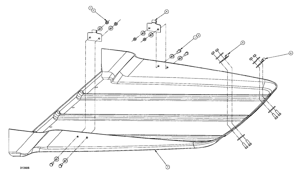 Схема запчастей Case IH SPX4260 - (290) - FRONT PAN ASSEMBLY (78) - SPRAYING