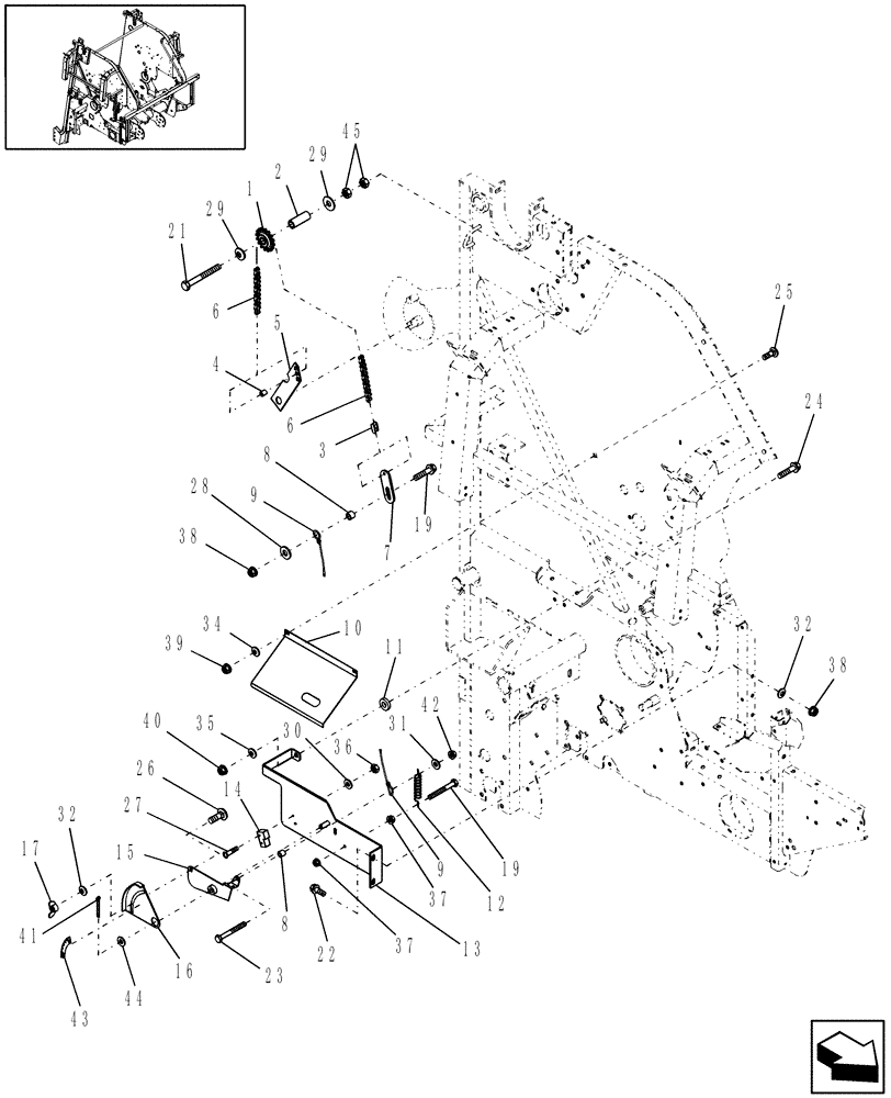 Схема запчастей Case IH RB564 - (15.08) - ELECTRIC TWINE WRAP, TRIP (15) - KNOTTER /WRAPPER