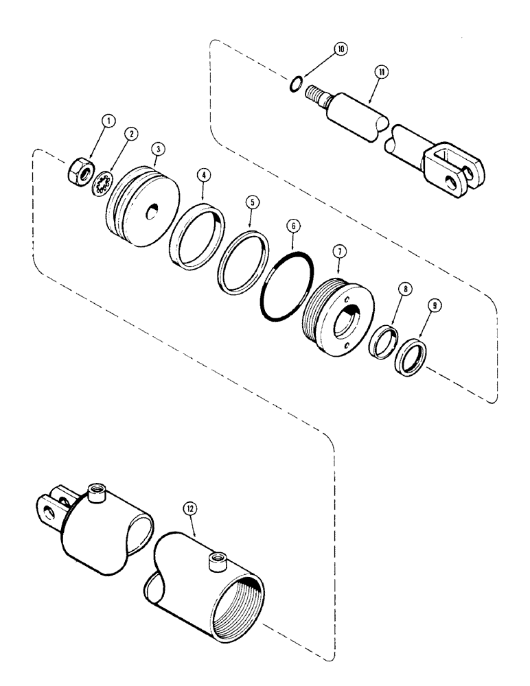Схема запчастей Case IH 1900 - (22) - CYLINDER C.T.D., 3 X 12 INCH (76.2 X 304.8 MM) 
