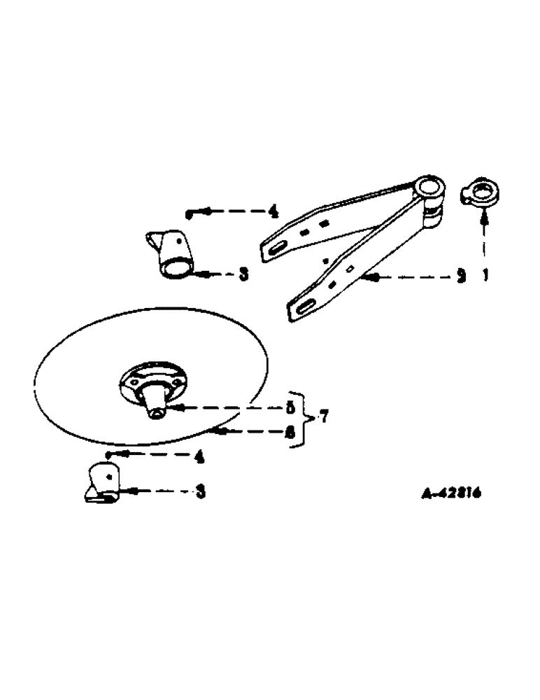 Схема запчастей Case IH 309A - (M-07[A]) - ROLLING COLTERS, ONE PER FURROW 