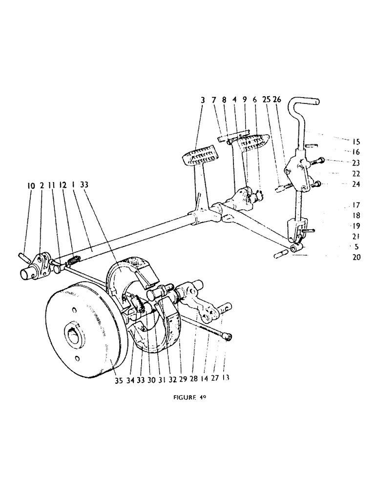 Схема запчастей Case IH 770A - (080) - FOOT AND HAND BRAKES (5.1) - BRAKES