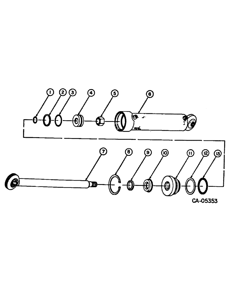 Схема запчастей Case IH 4120 - (10-6) - HYDRAULICS, TILT CYLINDER (07) - HYDRAULICS