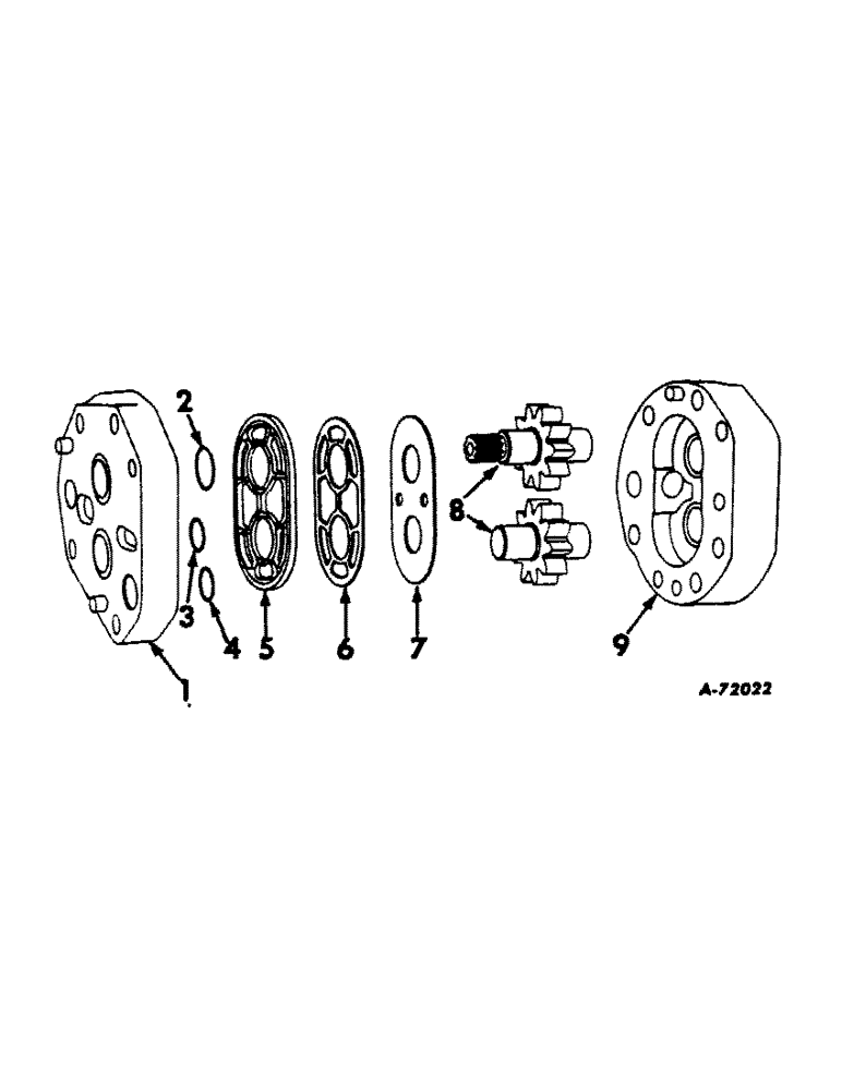 Схема запчастей Case IH 606 - (146) - HYDRAULIC SYSTEM, HYDRAULIC GEAR PUMP, CESSNA, 4.5 OR 7 G.P.M. (07) - HYDRAULIC SYSTEM