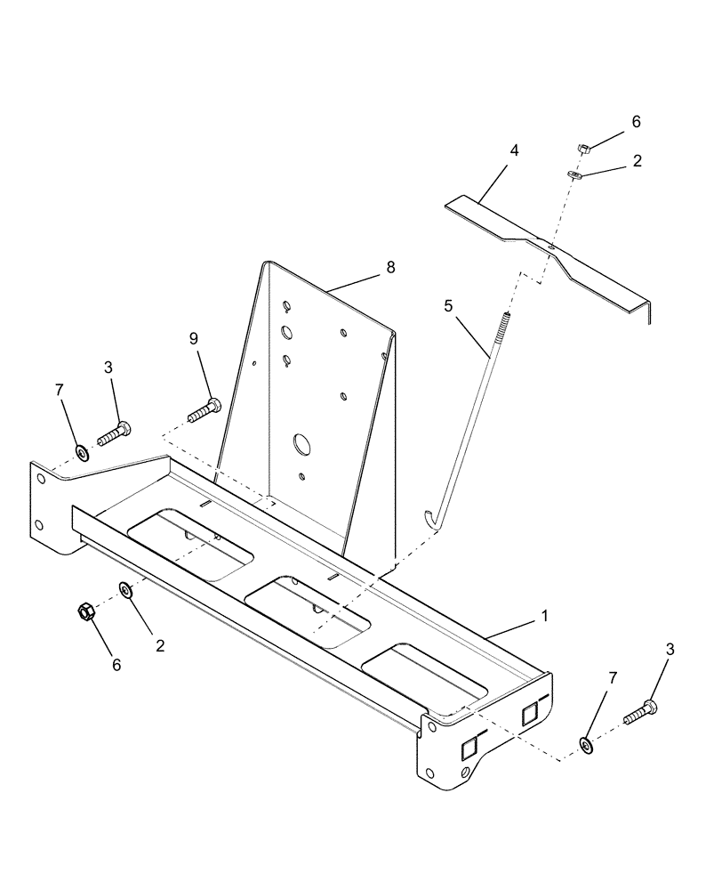 Схема запчастей Case IH AFX8010 - (A.30.A.83[2]) - BATTERY TRAY A - Distribution Systems