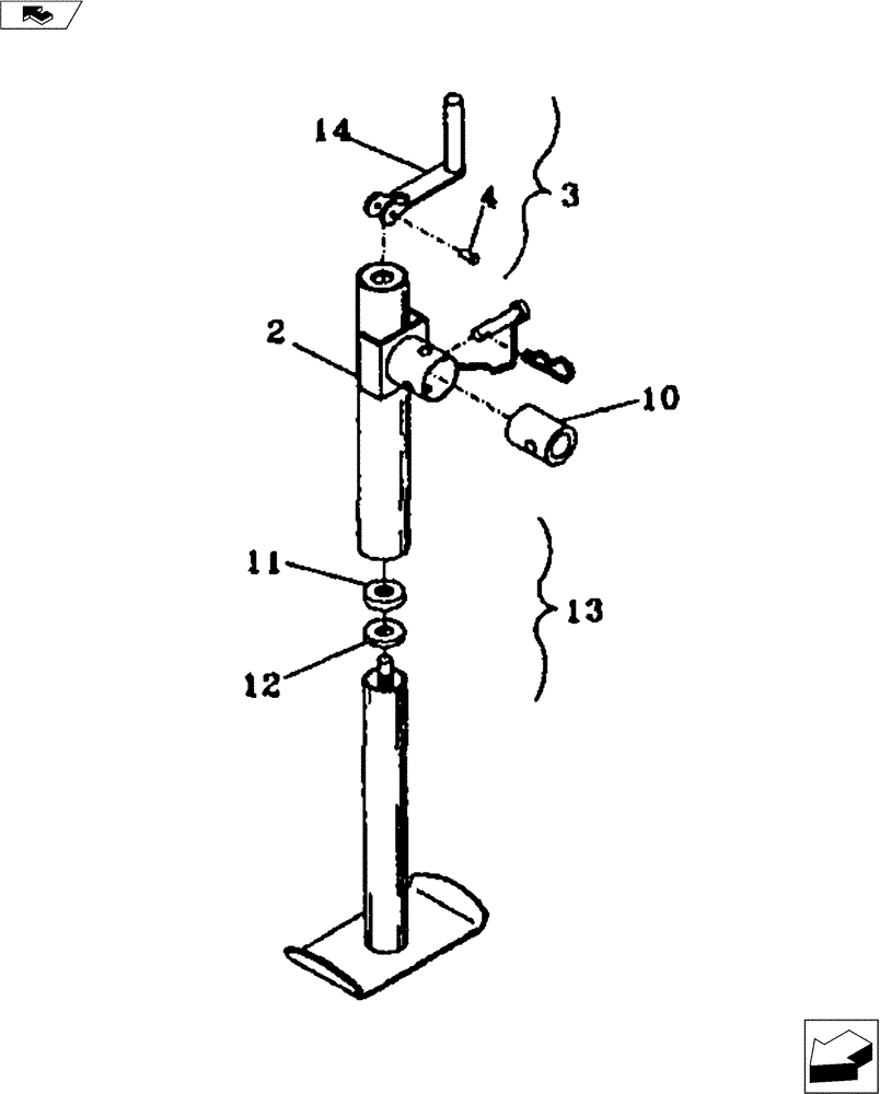 Схема запчастей Case IH FERTILIZER - (39.110.03) - JACK ASSEMBLY FOR MODELS 3300, 4250, 5250, 5300 (00) - GENERAL & PICTORIAL INDEX