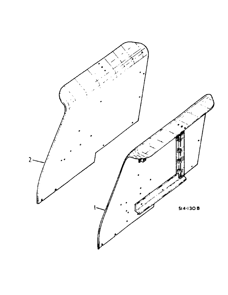 Схема запчастей Case IH 584 - (13-06) - REAR FENDERS, CROWN TYPE (05) - SUPERSTRUCTURE