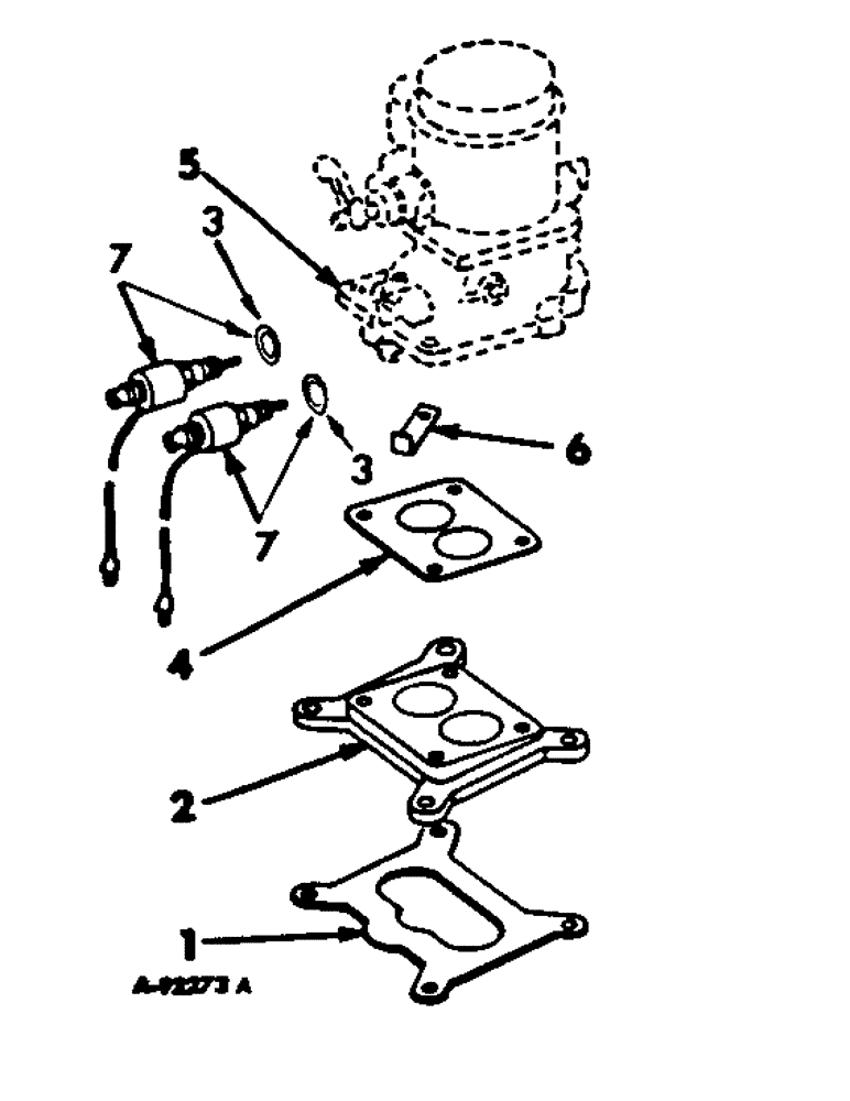 Схема запчастей Case IH V-304 - (A-20) - CARBURETOR AND RELATED PARTS 