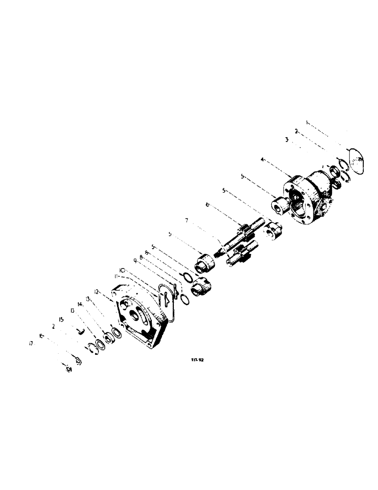 Схема запчастей Case IH B275 - (108) - HYDRAULIC ATTACHMENTS, HYDRAULIC PUMP (07) - HYDRAULIC SYSTEM