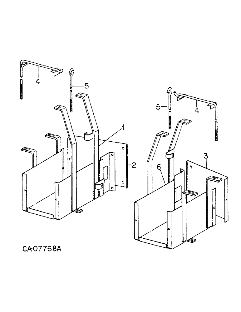 Схема запчастей Case IH 6588 - (08-01) - ELECTRICAL, BATTERY BOX AND MOUNTING (06) - ELECTRICAL