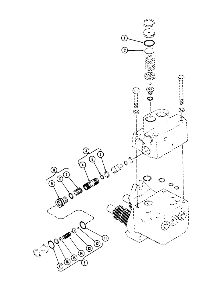 Схема запчастей Case IH 1175 - (133G) - G35357 CONVERSION KIT, TO CONVERT A65724 VALVE TO G100292 VALVE (07) - BRAKES