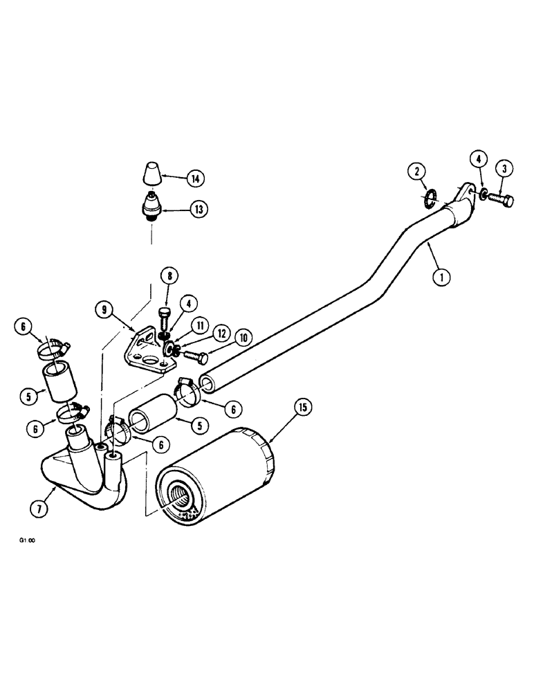 Схема запчастей Case IH 2150 - (8-30[C]) - HYDRAULIC LIFT PIPING, SUCTION CIRCUIT, 2150 - (P.I.N. : -CGC15013) (08) - HYDRAULICS