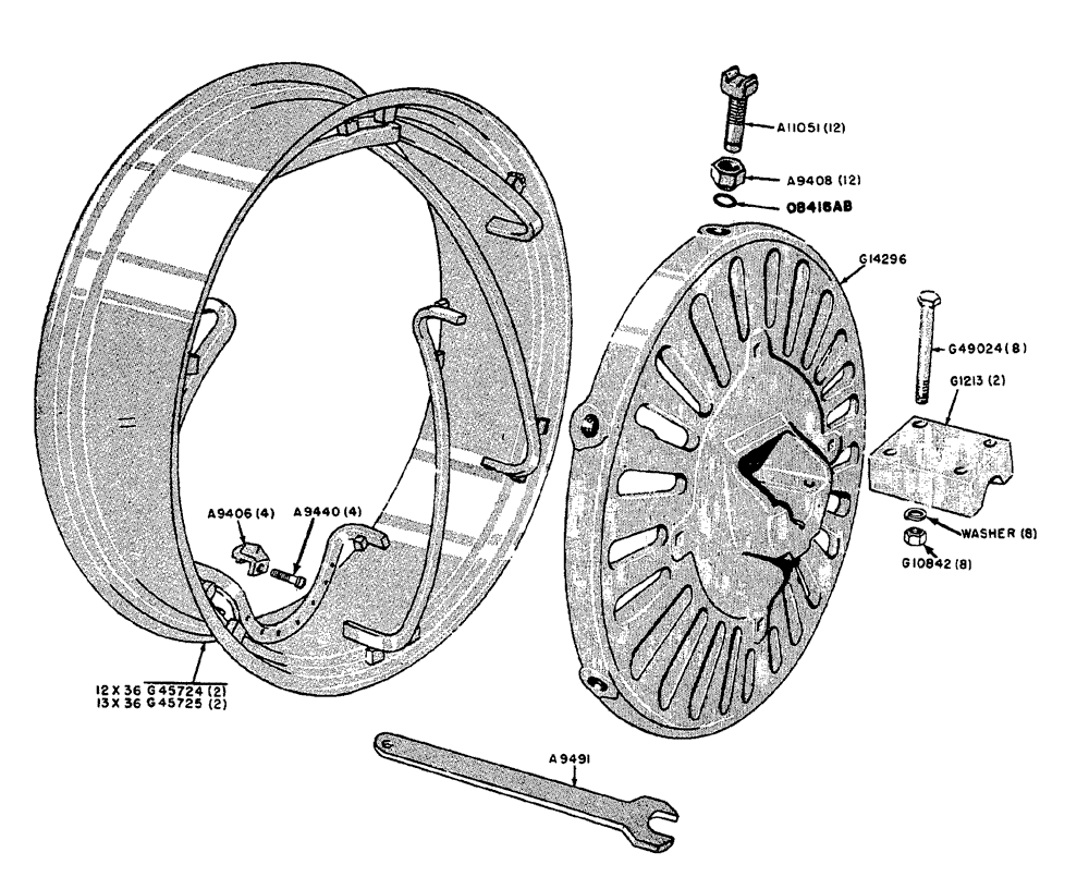 Схема запчастей Case IH 630 - (087) - POWER ADJUSTED REAR WHEEL GENERAL PURPOSE TRACTOR (06) - POWER TRAIN